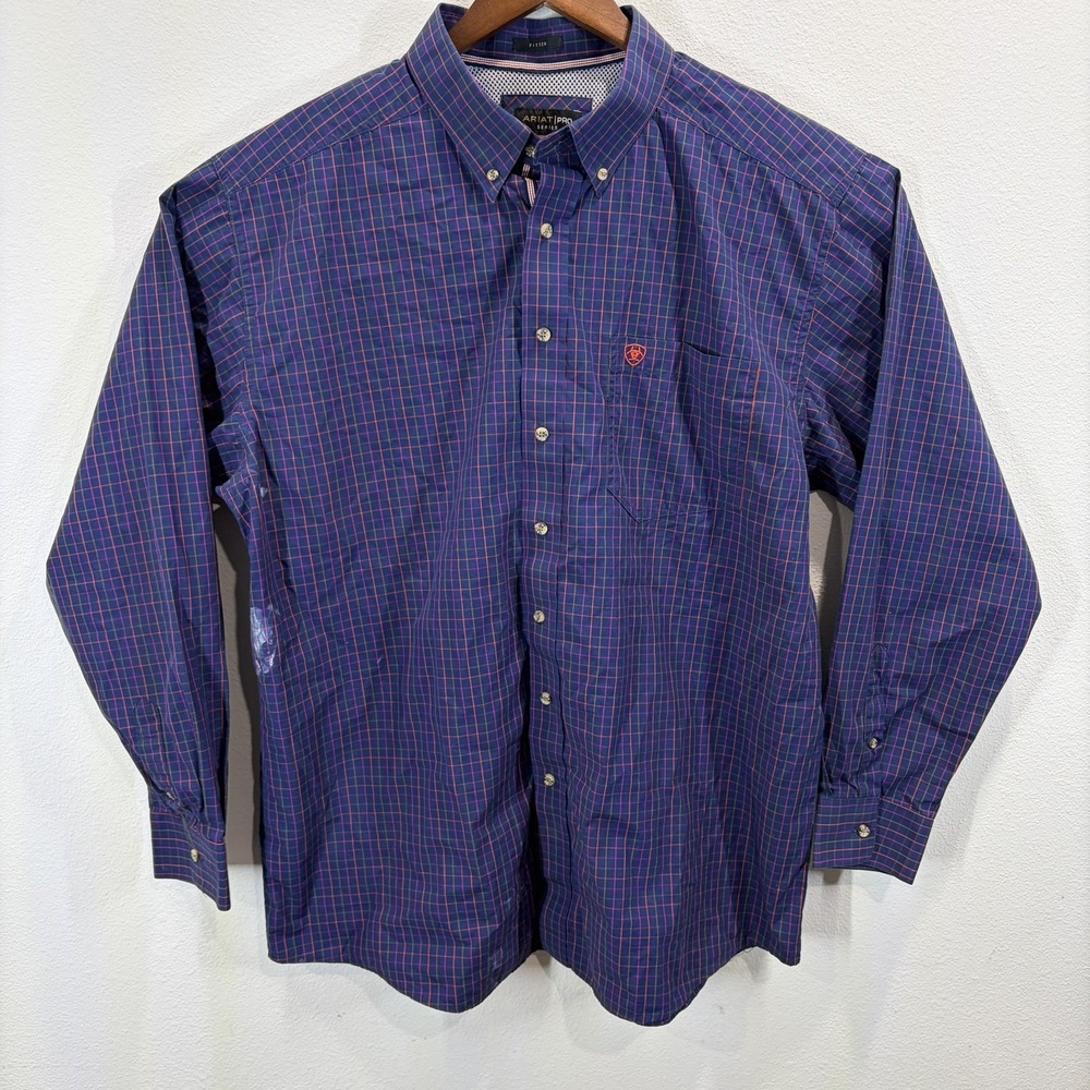 Ariat Pro Series Fitted Button Front Shirt Mens 2XL